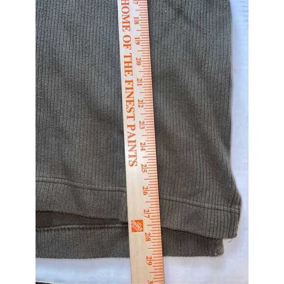 Eddie Bauer Legend Sweater Mens Large Green Mock Neck‎ Elbow Patches A45 - Picture 7 of 13